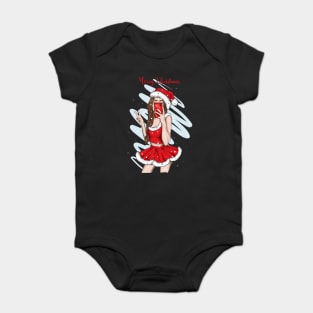 Christmas pinup girls Baby Bodysuit